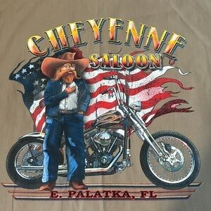 Cheyenne Saloon E. Palatka, FL Dickies  button down shirt size 2XL